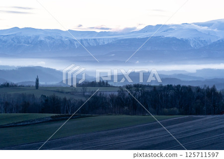 Early spring hill 125711597