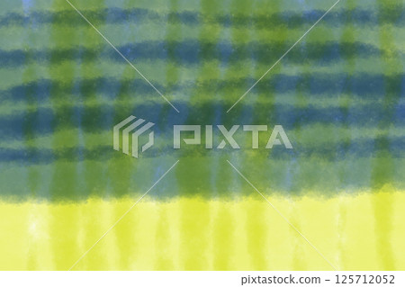 Stock Illustration: Yellow background and navy blue abstract painting 125712052