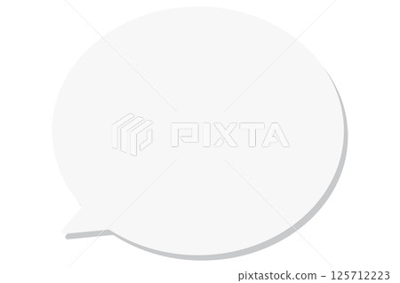 Simple speech bubble illustration 125712223