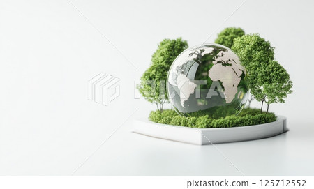 Sustainable Green Globe Representing Eco Friendly Innovation and Environmental Conservation 125712552