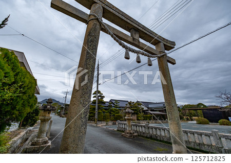 山口縣防府市大崎一宮玉洲神社第一鳥居 山口縣防府市大崎一宮玉洲神社第一鳥居 125712825