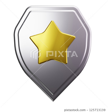 Badge Shield 3D Icons Badge Shield 3D Icons 125713139
