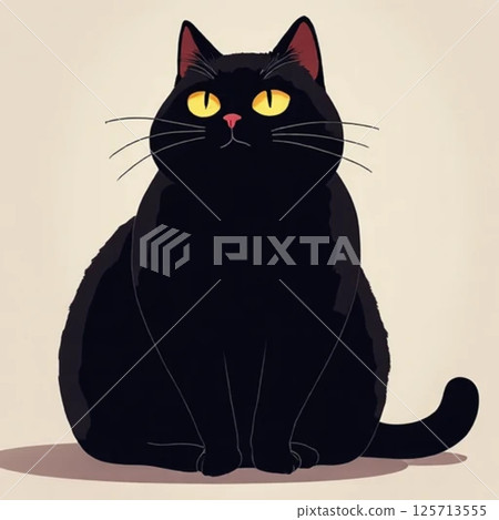 black big cat so cute 125713555
