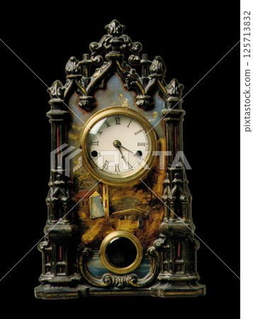 Antique American Mantel Clock - 1849 Gothic Revival Design Antique American Mantel Clock - 1849 Gothic Revival Design 125713832
