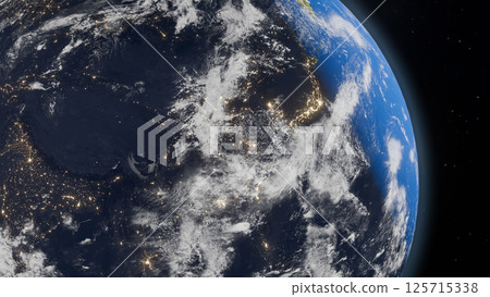 從太空照亮地球 125715338