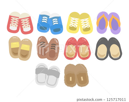 鞋型插圖集 125717011