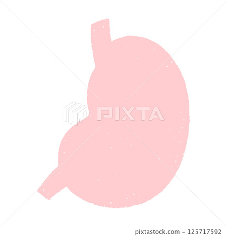 Hand drawn healthy stomach illustration 125717592