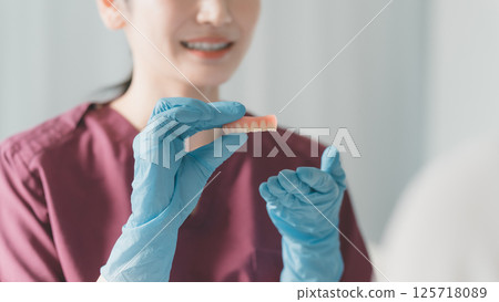 牙醫診所的假牙治療 125718089