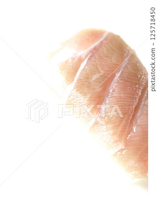 Fatty tuna nigiri photographed on white background Fatty tuna nigiri photographed on white background 125718450