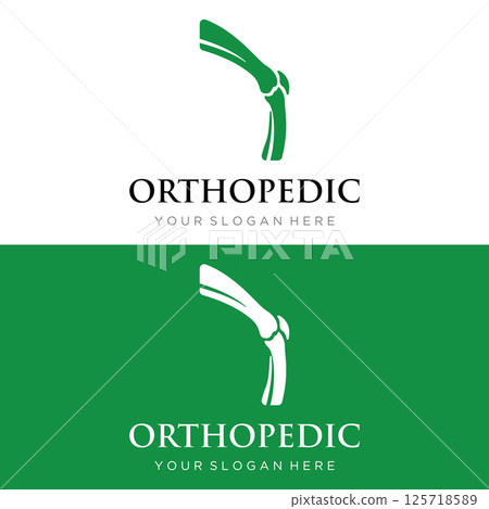 Bone or orthopedic logo template design for bone care and bone health. 125718589