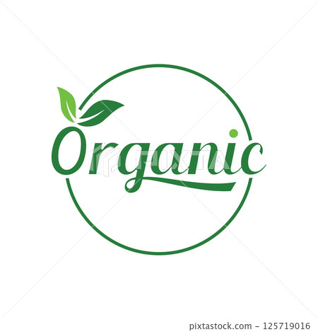 100% natural organic logo design with leaves concept.Logo for natural products, ecology, beauty, biology and agriculture. 100% natural organic logo design with leaves concept.Logo for natural products, ecology, beauty, biology and agriculture. 125719016