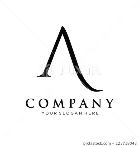 Logo design initial initial letter A monogram or modern geometry.Logo for brand, fashion, business card, company. Logo design initial initial letter A monogram or modern geometry.Logo for brand, fashion, business card, company. 125719048