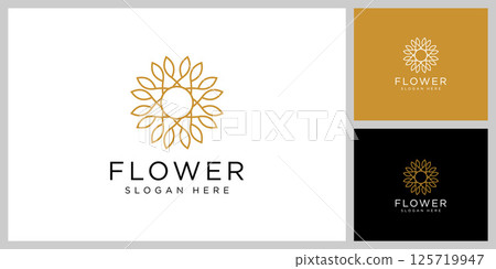 flower nature logo design template vector 125719947