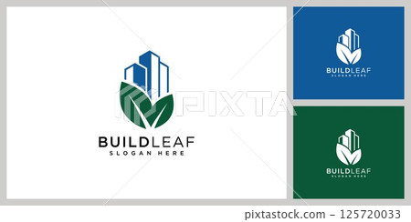 green building logo design template vector 125720033