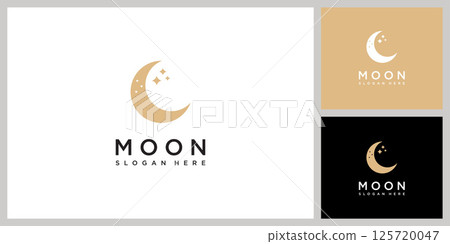 moon logo vector design template 125720047