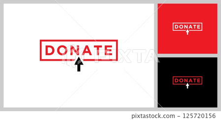 donate logo vector design template donate logo vector design template 125720156
