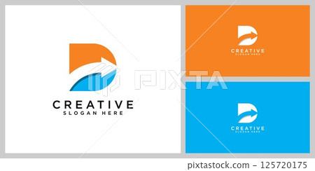 initials letter D logo vector design template 125720175