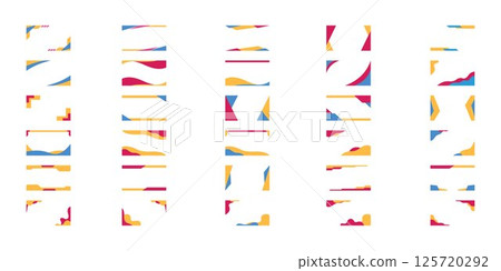 set of frame element aesthetic logo vector set of frame element aesthetic logo vector 125720292