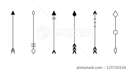 arrow hipster illustration set logo design arrow hipster illustration set logo design 125720316