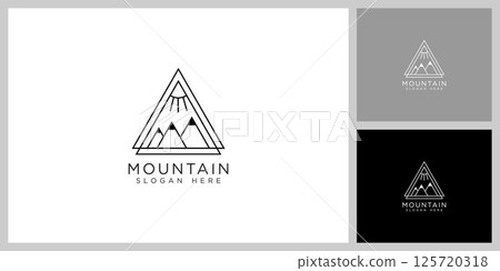 mountain logo vector design template 125720318