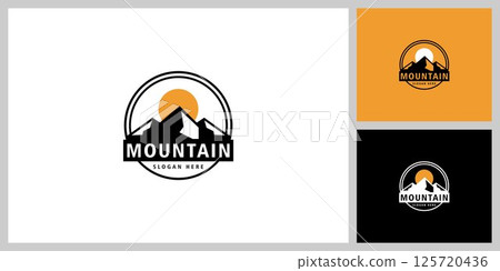 Mountain Logo Vector Design Template 125720436