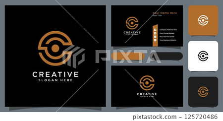 initial letter c logo vector design 125720486