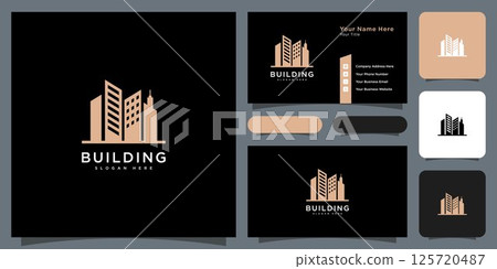 Building logo vector design template 125720487