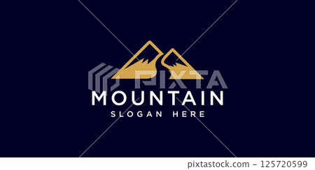 mountain logo vector design mountain logo vector design 125720599