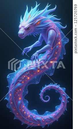 Fish-shaped cyber monster 125720769