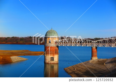 Scenery of a lake with low water level 3 125720932