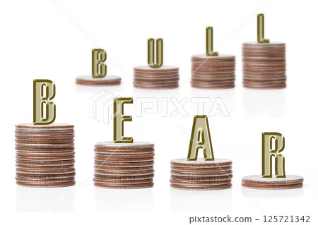 Bear vs. bull Bear vs. bull 125721342