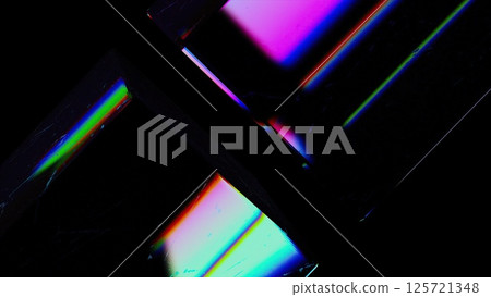 Dispersed glass element. Computer generated 3d render Dispersed glass element. Computer generated 3d render 125721348