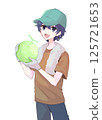 Melon farmer illustration 125721653