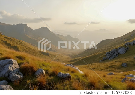 mountain landscape in autumn mountain landscape in autumn 125722028