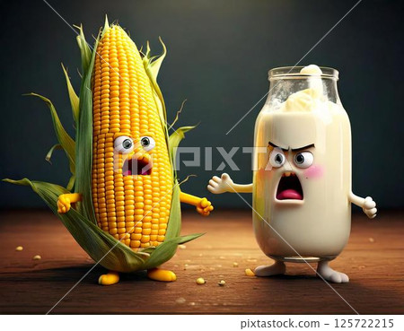 玉米和牛奶的戰鬥角色 125722215