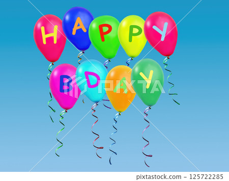 Happy b-day greetings balloons Happy b-day greetings balloons 125722285