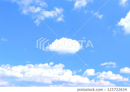 藍天白雲/背景素材 125722634