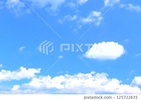 藍天白雲/背景素材 125722635
