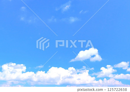 藍天白雲/背景素材 125722638