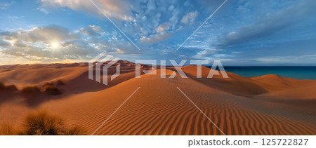 Sand Dunes in the Namib Desert - Namibia Sand Dunes in the Namib Desert - Namibia 125722827