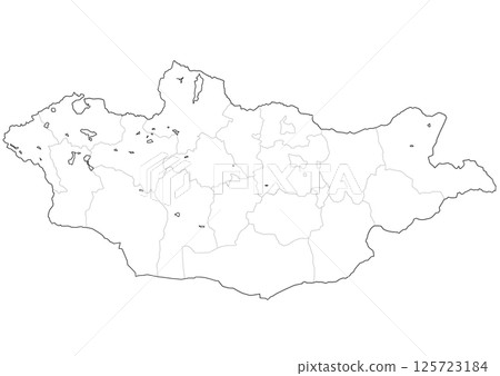 蒙古空白地圖 蒙古空白地圖 125723184
