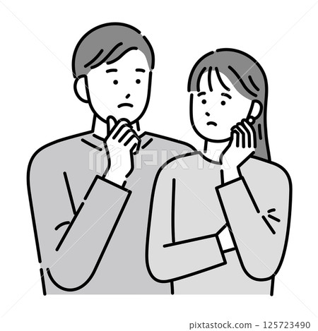 Thinking couple 125723490