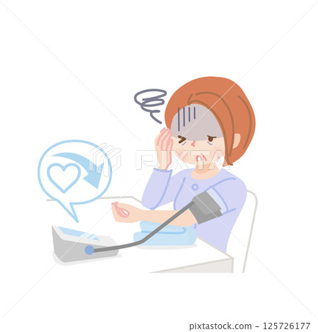 中年婦女測量血壓_低血壓 125726177