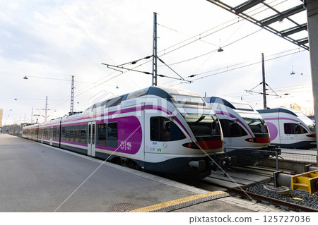 [Finland] Train at Helsinki Station 125727036