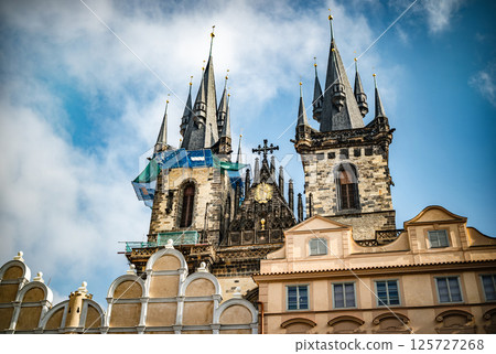 Church Of Our Lady Before Tyn A Sight Of Prague On A Market Square Church Of Our Lady Before Tyn A Sight Of Prague On A Market Square 125727268
