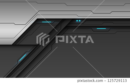 Abstract steel black shadow blue light technology futuristic style geometric on dark grey background design modern vector Abstract steel black shadow blue light technology futuristic style geometric on dark grey background design modern vector 125729113