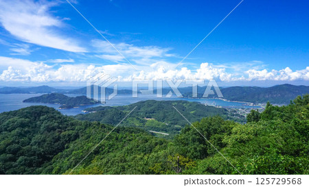 Spectacular views from Kirosan Observatory Park on the Shimanami Kaido 125729568