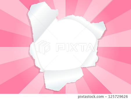 Sunburst and holey paper background material, frame Sunburst and holey paper background material, frame 125729626