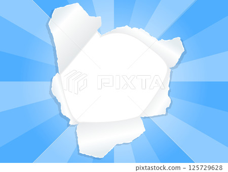 Sunburst and holey paper background material, frame Sunburst and holey paper background material, frame 125729628