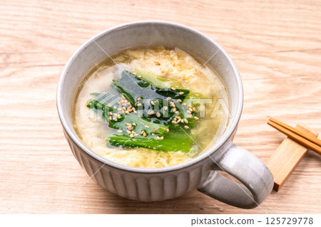 小松菜蛋花湯 125729778